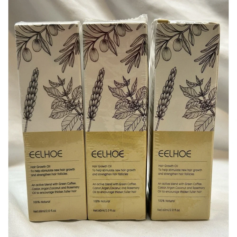 3 EELHOE Rosemary Hair Treatment Oil, Hair Growth Oil, Strengthen Hair Follicles